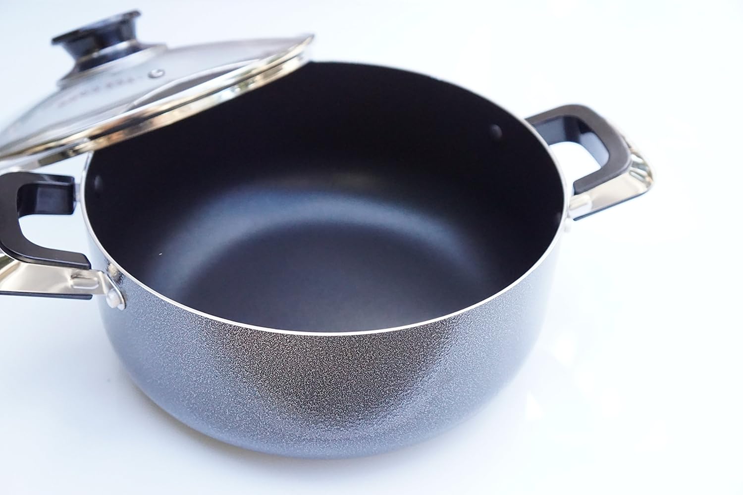 home n kitchenware 系列 13夸脱铝制锅汤锅,带玻璃盖